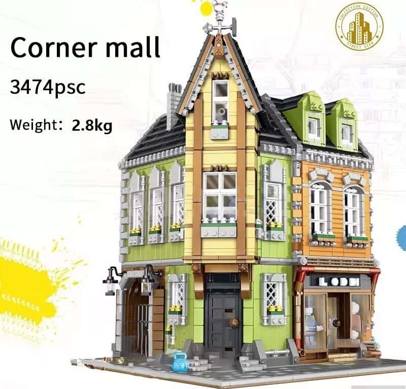 Zhe Gao Street View Corner Mall Construction Set - Tenderyard