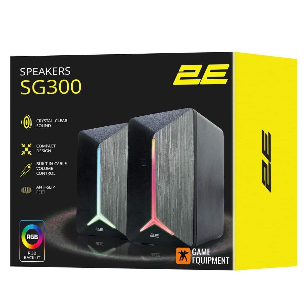 Speaker 2E Gaming SG300 RGB Black - Tenderyard