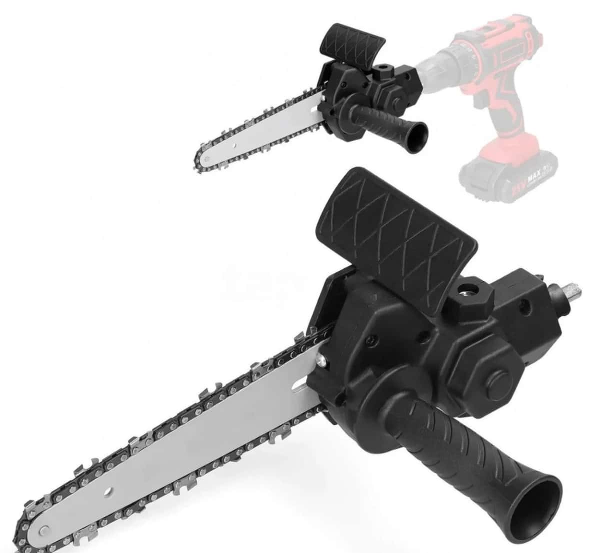 Mini chainsaw attachment for drill - Tenderyard