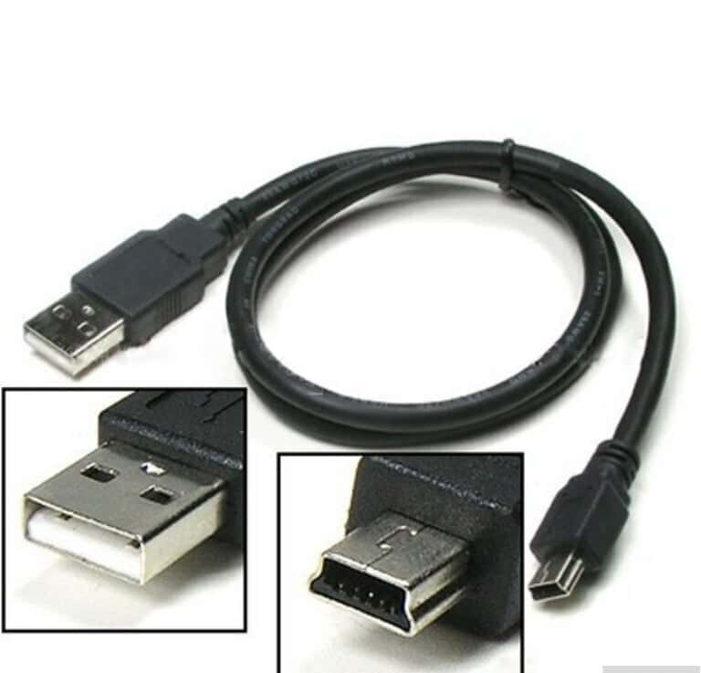 Black data cable, USB - Tenderyard