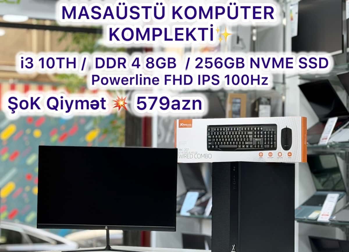 Xbase Powerline PL2410 Intel i3-10th Masaüstü Kompüter - Tenderyard