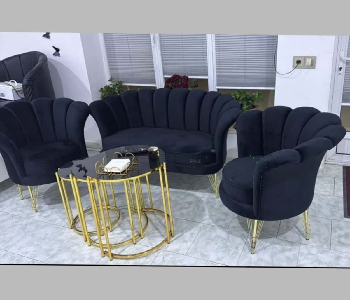 İki yerli divan, Boz rəng - Tenderyard