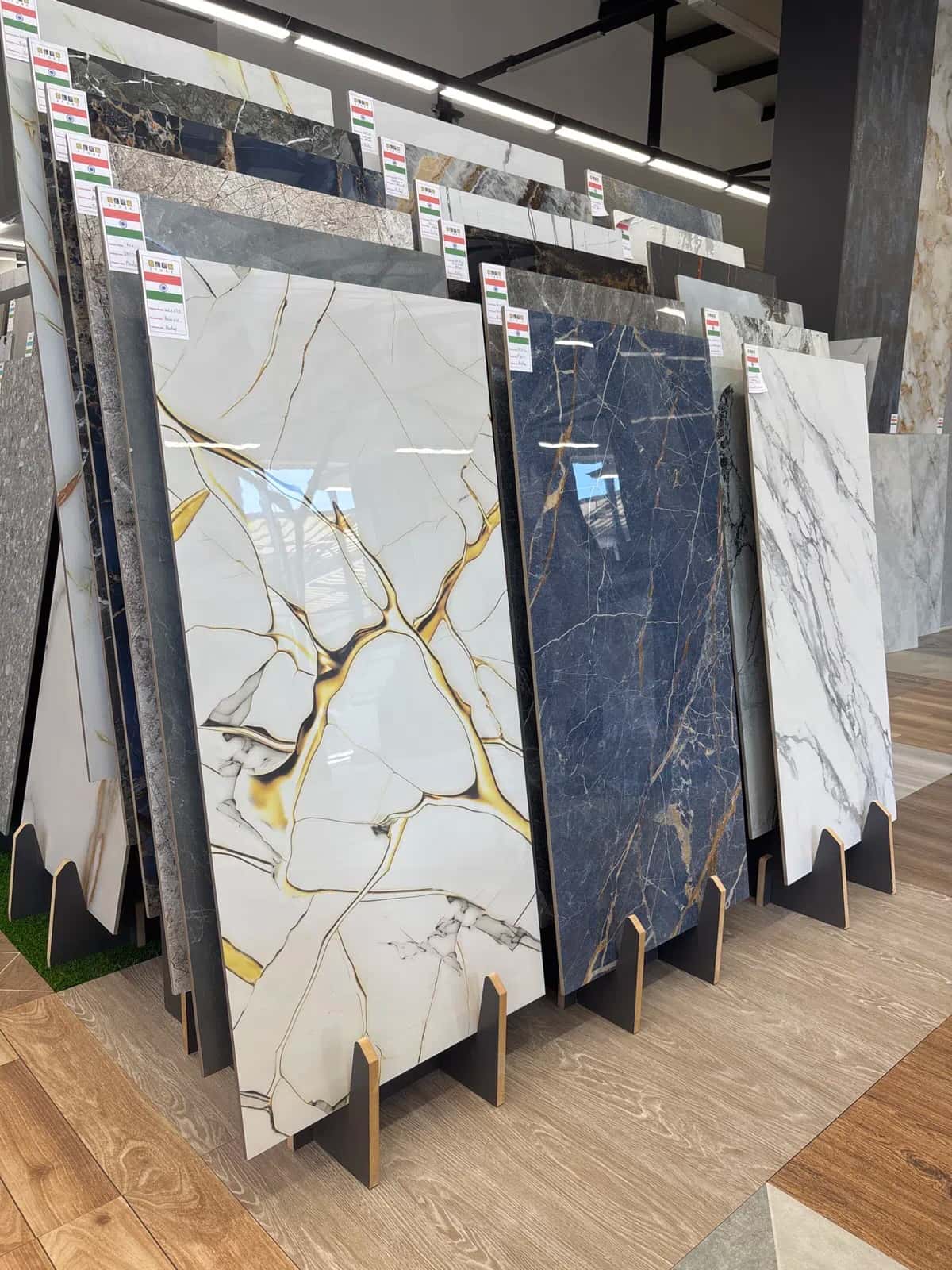 Marble patterned ceramic and porcelain tiles - Tenderyard