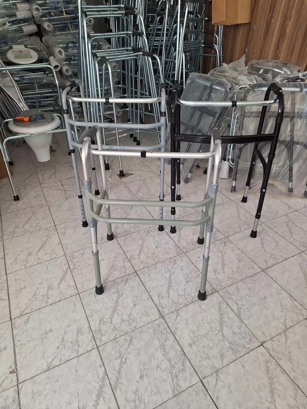 Adjustable Walking Frame and Patient Commode - Tenderyard