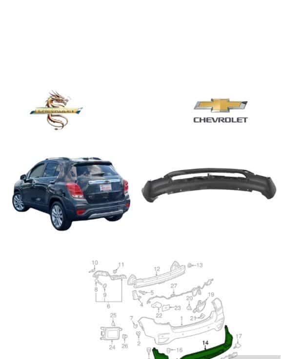 Arxa bufer altı Chevrolet Trax 2014-2015 - Tenderyard