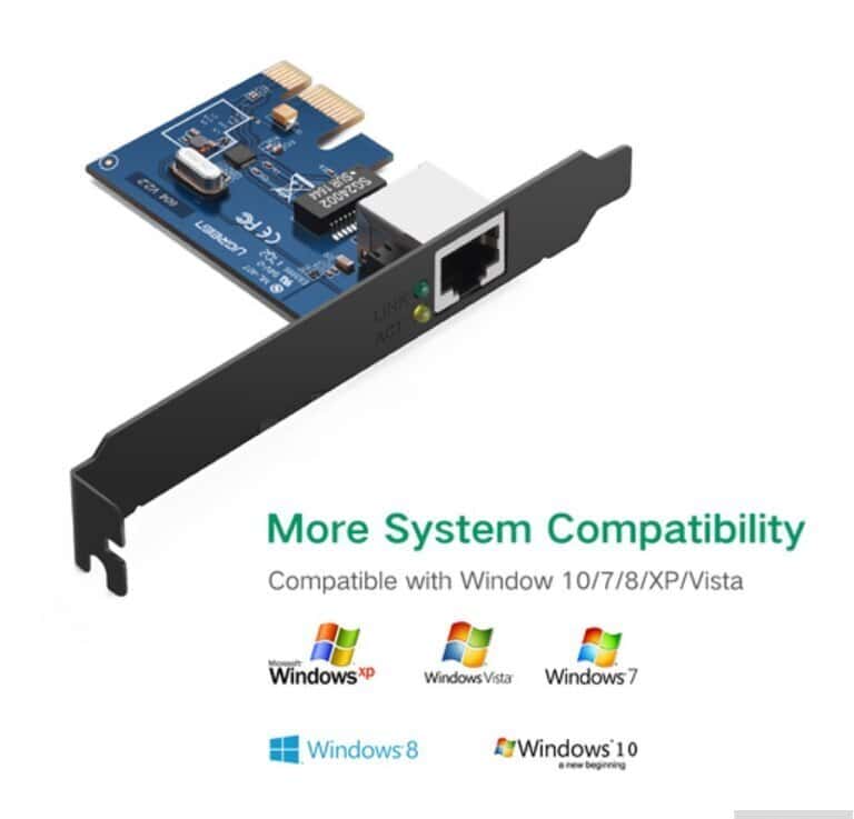 Ugreen US230 PCI Express Gigabit Ethernet Şəbəkə Kartı - Tenderyard