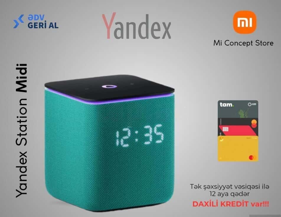 Smart speaker Yandex Station Midi Emerald - Tenderyard