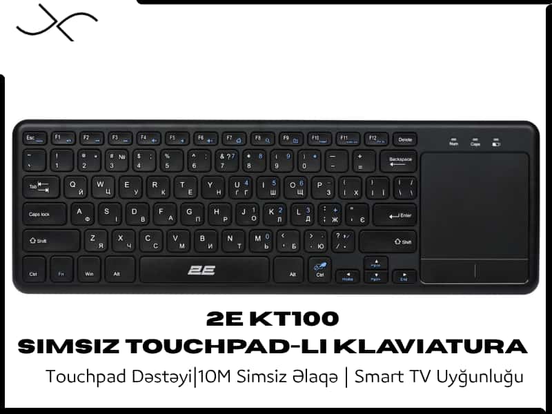 2E KT100 Wireless Keyboard with Touchpad - Tenderyard