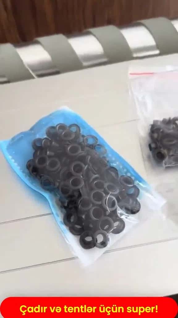 Various sizes of fastening rings for tarpaulins and tents - Tenderyard