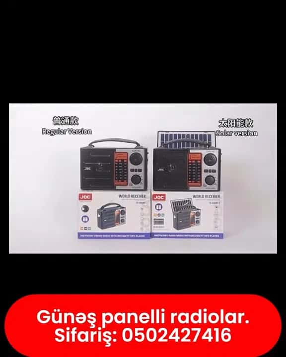 Portable multifunctional solar-powered radio - Tenderyard