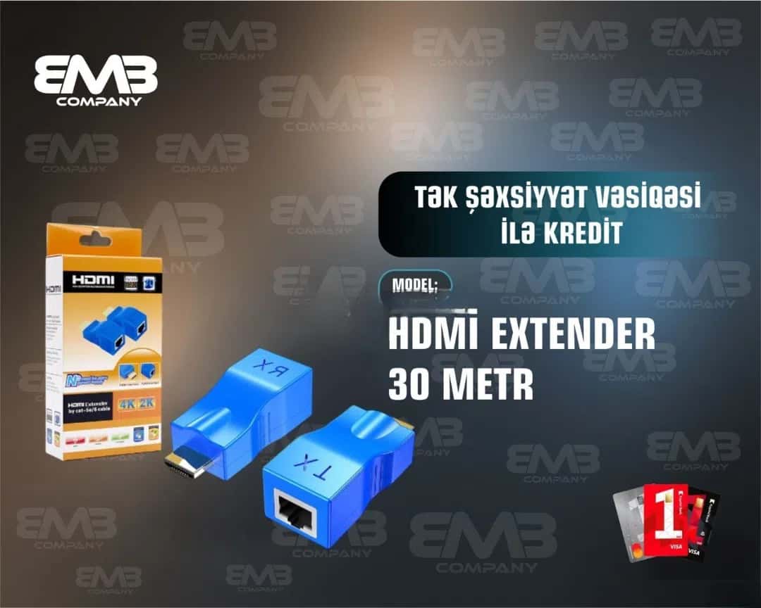 HDMI Extender 30 Meters - Tenderyard