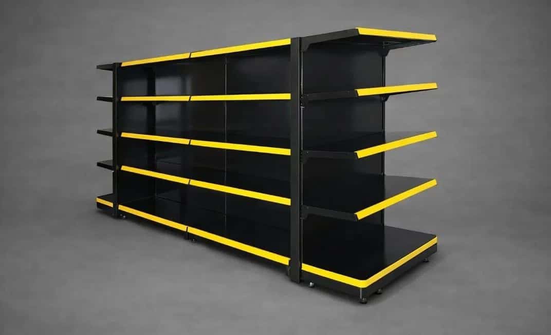 Metal shelving system for stores - Tenderyard
