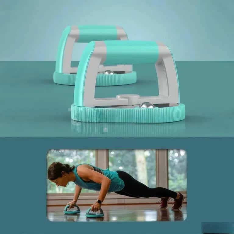 Multifunctional ab roller and push-up bar set - Tenderyard