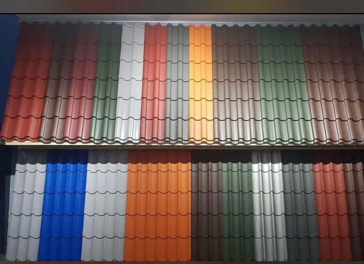 Roofing tiles in various colors - Tenderyard