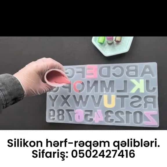 Silikon hərf və rəqəm tökmə qəlibləri - Tenderyard