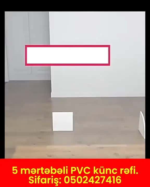 5 mərtəbəli PVC künc rəfi - Tenderyard