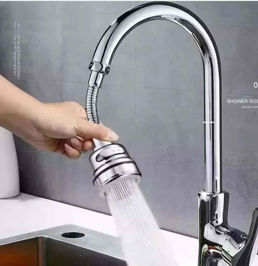 Kitchen faucet with filter, Silver color - Tenderyard
