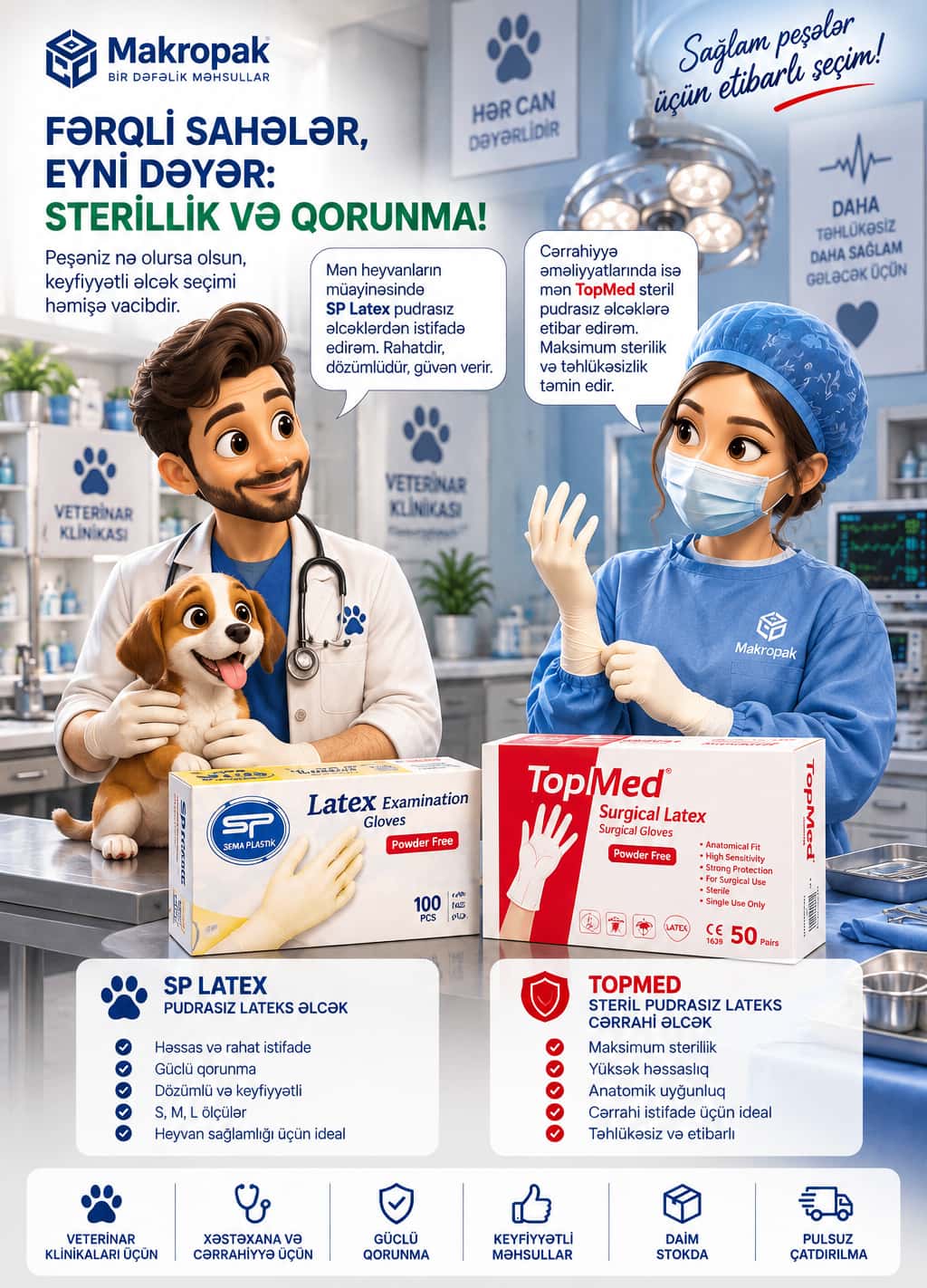 Latex gloves SP and Topmed - Tenderyard