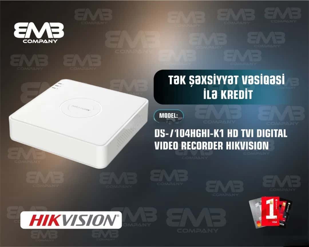 Hikvision DS-7104HGHI-K1 DVR Video Recorder - Tenderyard
