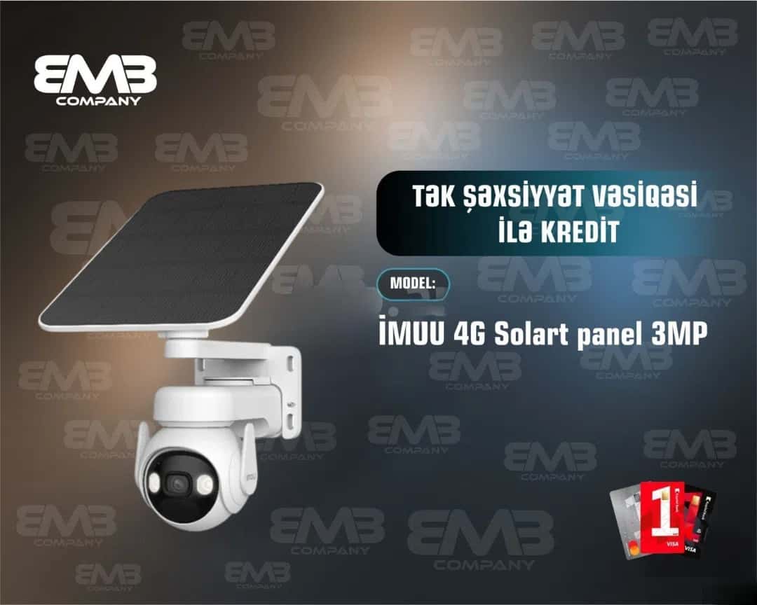 İmou 4G Günəş Panelli Təhlükəsizlik Kamerası 3MP - Tenderyard