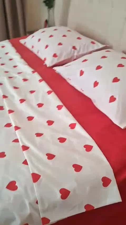 Bedding set Red color - Tenderyard