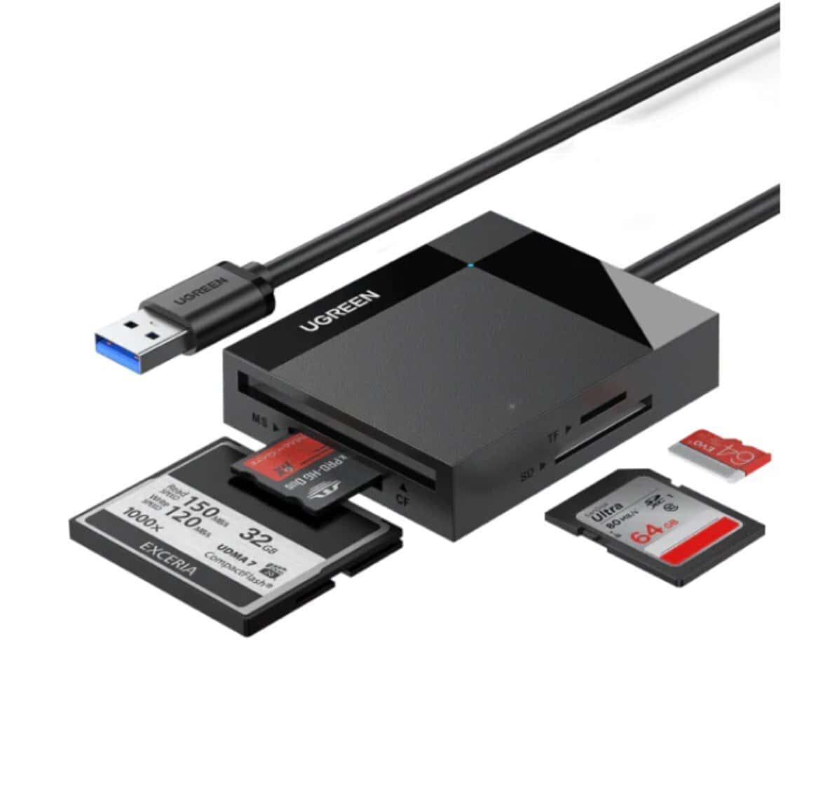 Card reader Ugreen USB 3.0 All-in-One 50cm CR125 - Tenderyard