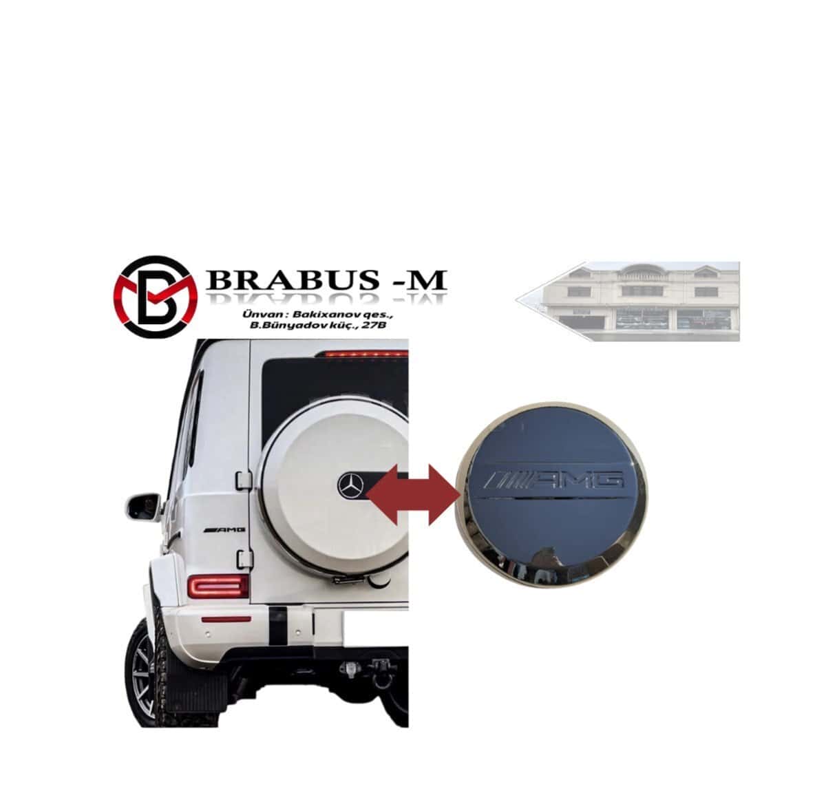Чехол запасного колеса для Mercedes-Benz W463 - Tenderyard