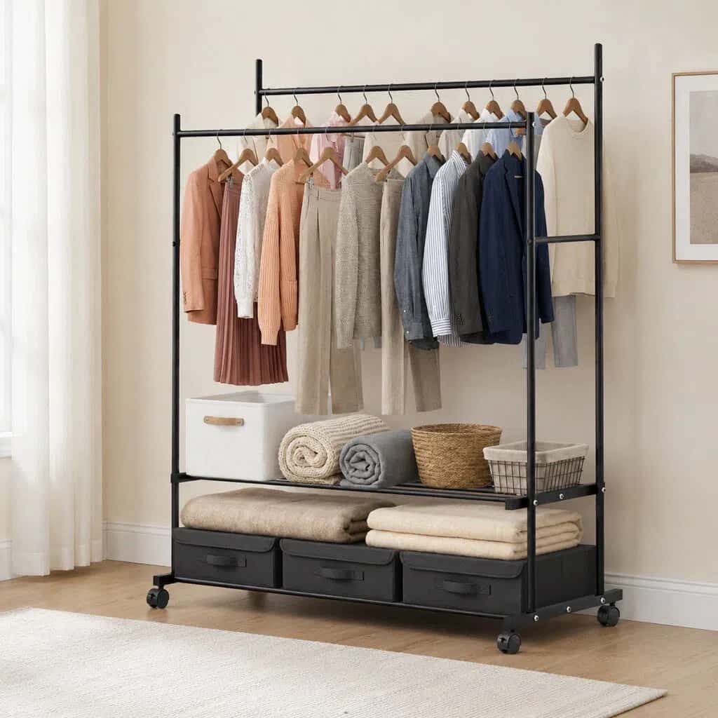 Clothes Rack Black - Tenderyard