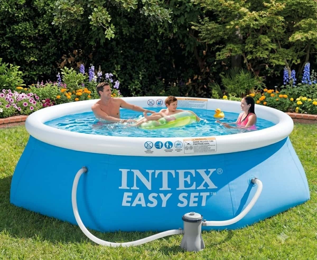 Intex 28142 Easy Set Надувной семейный бассейн 396x84 см - Tenderyard
