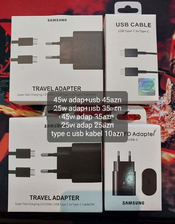 Samsung 25W/45W Type-C Adapter and USB Cable - Tenderyard