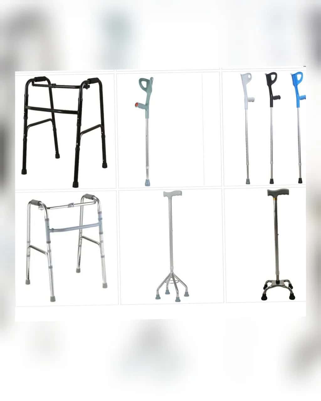Medical Walking Aids: Walker, Underarm and Elbow Crutches - Tenderyard
