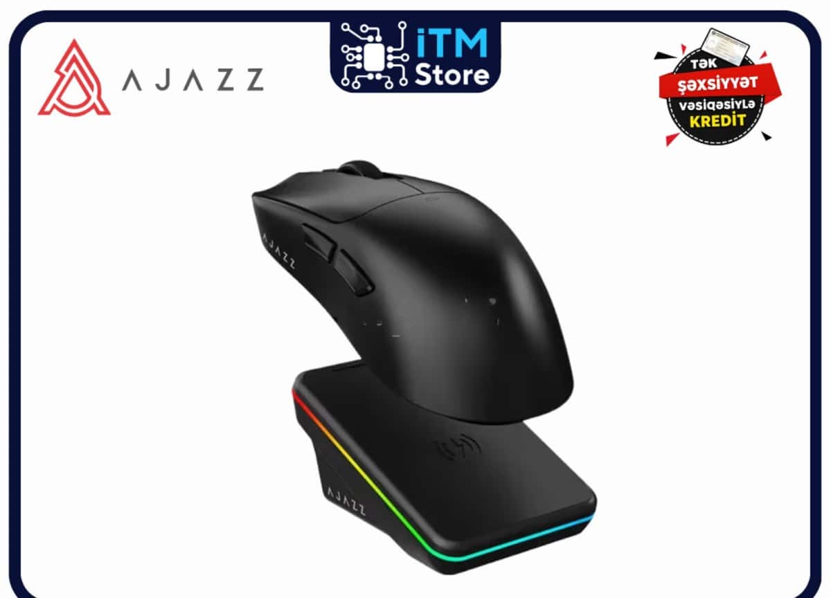 Gaming Mouse Ajazz AJ200P NL AI MC Black - Tenderyard