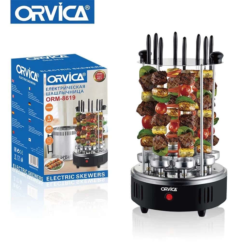 Orvica ORM-8619 Vertikal Elektrikli Kabab Aparatı, 8 Şişli - Tenderyard