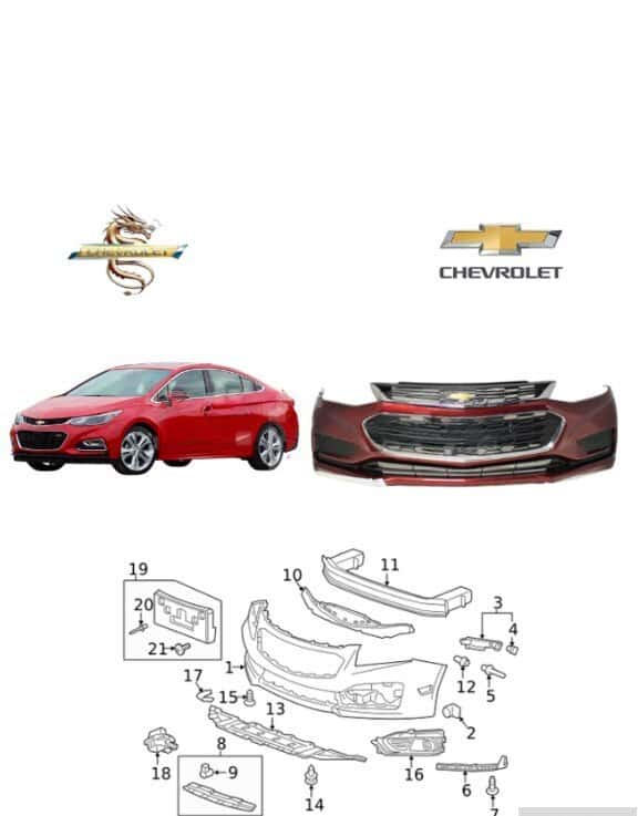 Ön bufer Chevrolet Cruze 2016-2018 - Tenderyard