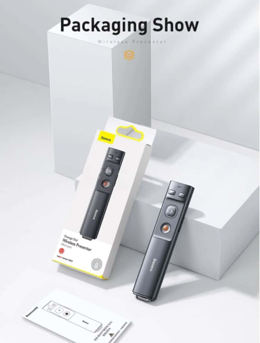 Пульт для презентаций Baseus Wireless (Type-C и USB) - Tenderyard