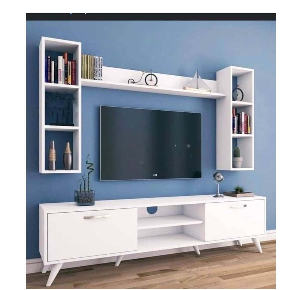White TV stand - Tenderyard