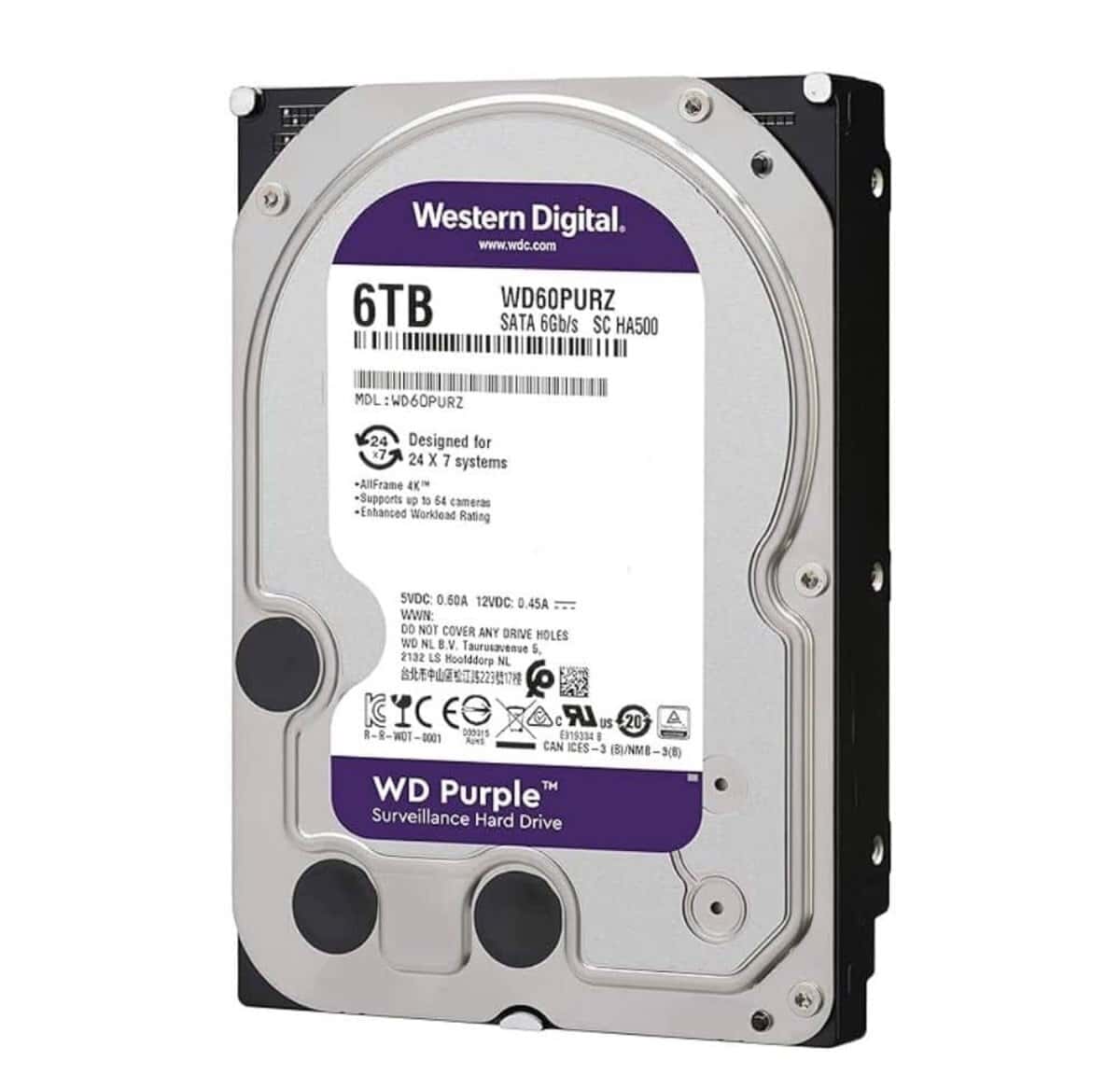 Western Digital Purple 6TB HDD - Tenderyard