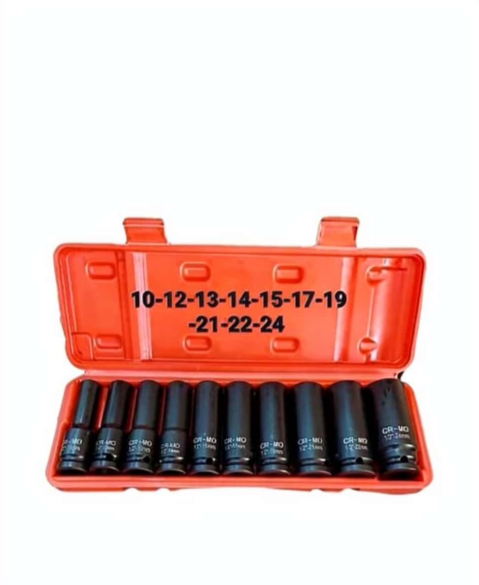 CR-MO Socket Set (10-24 mm) - Tenderyard