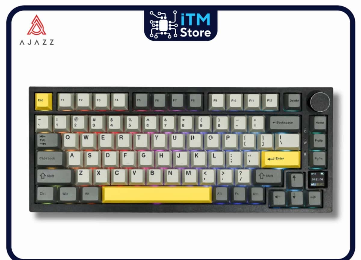 Mechanical keyboard Ajazz AK820 Pro Black Flying Fish Switch - Tenderyard