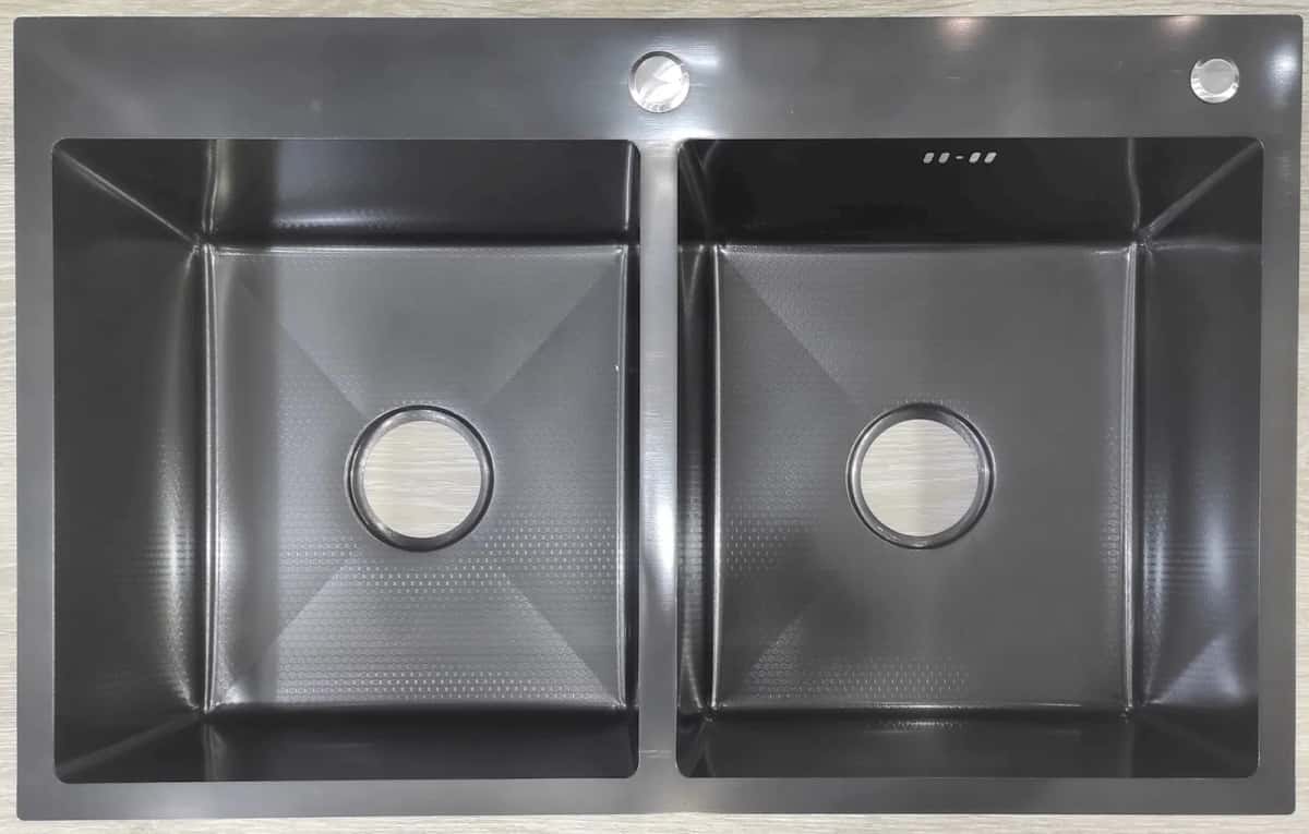Square sink, Black color - Tenderyard