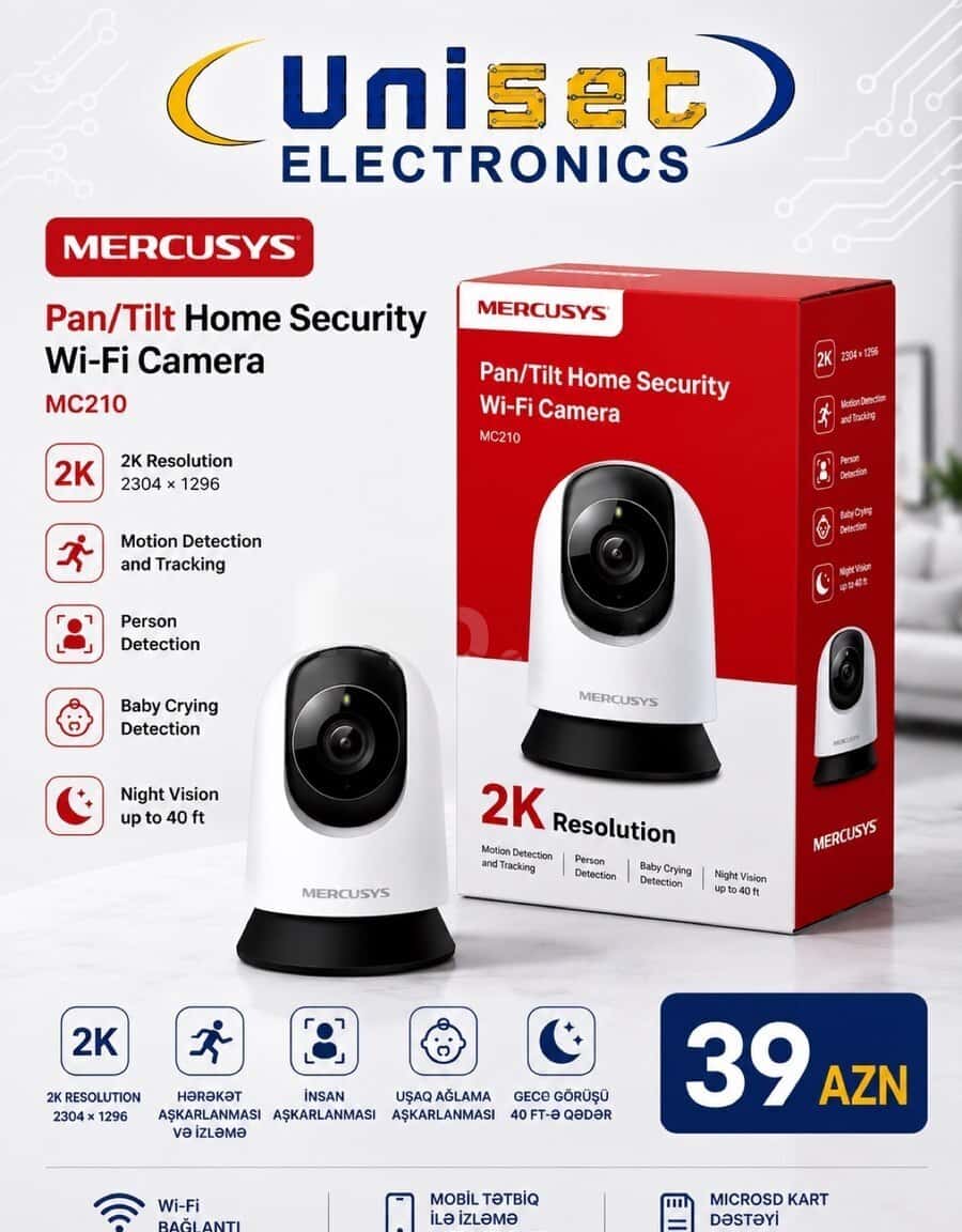 Mercusys MC210 3MP 360° WiFi IP Camera - Tenderyard