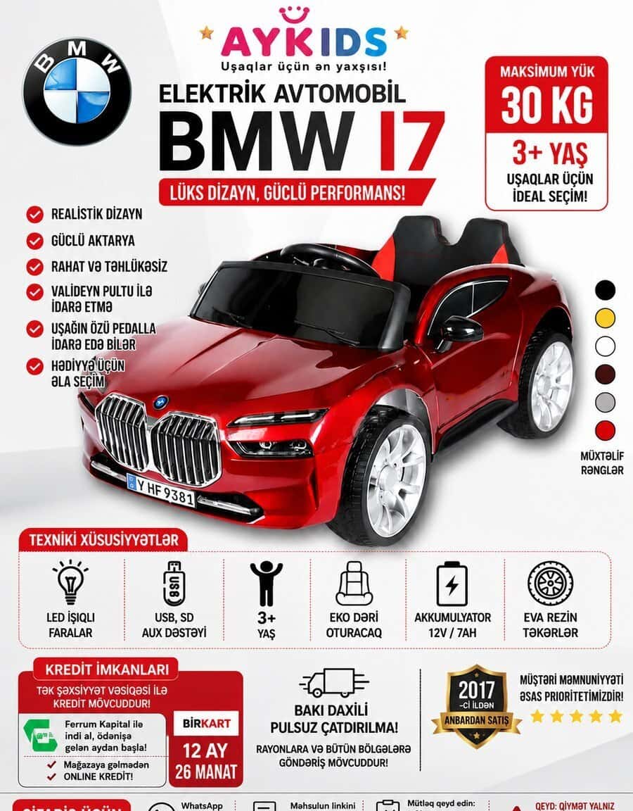 Uşaq avtomobili BMW - Tenderyard