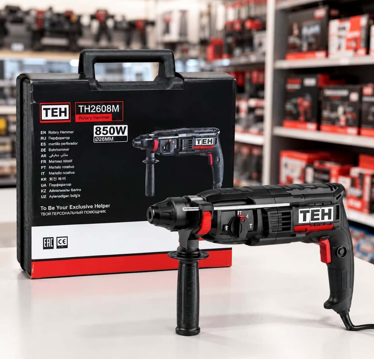 TEH TH2608M 850W 26mm Rotary Hammer - Tenderyard