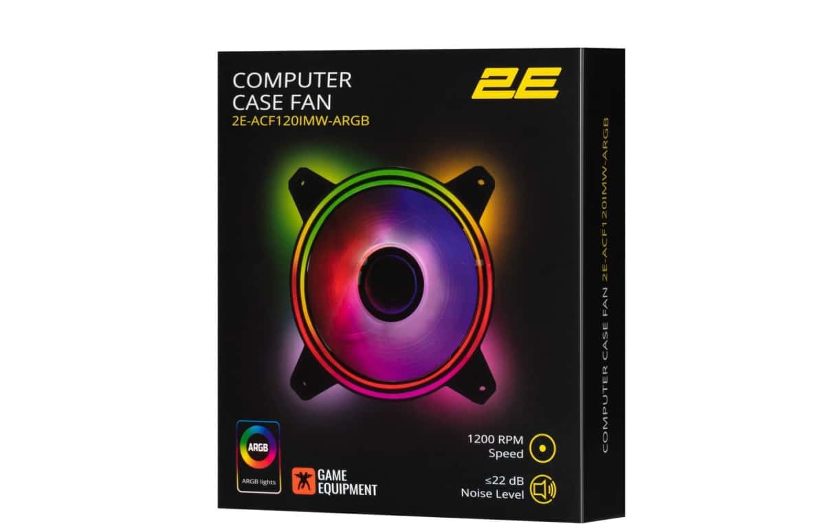 Computer cooling fan 2E ACF120IMW-ARGB - Tenderyard