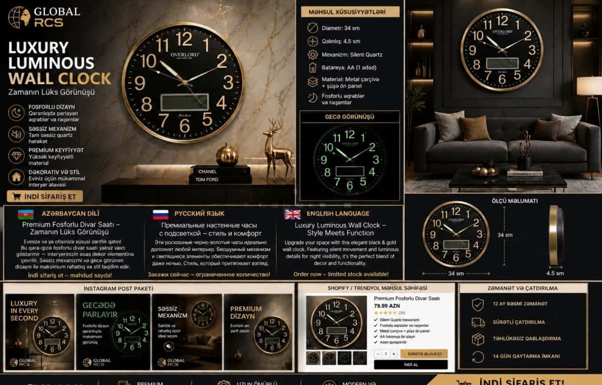 Wall clock - Tenderyard