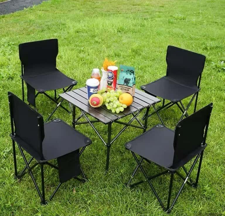 Folding Camping Table and Chair Set - Tenderyard
