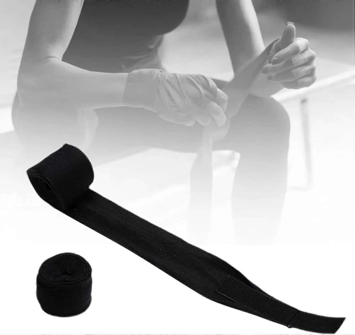 Elastic bandage 5 m black - Tenderyard