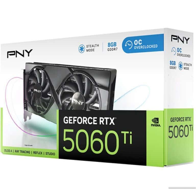 Videokart PNY RTX 5060 Ti Dual OC 8GB GDDR7 - Tenderyard