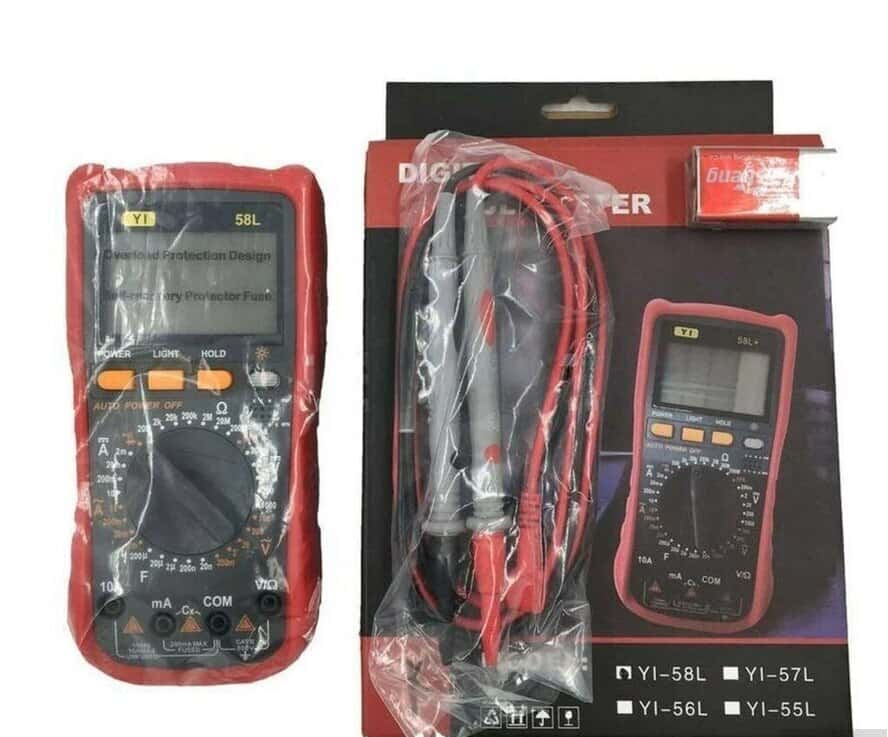 Multimeter YI58L digital tester - Tenderyard