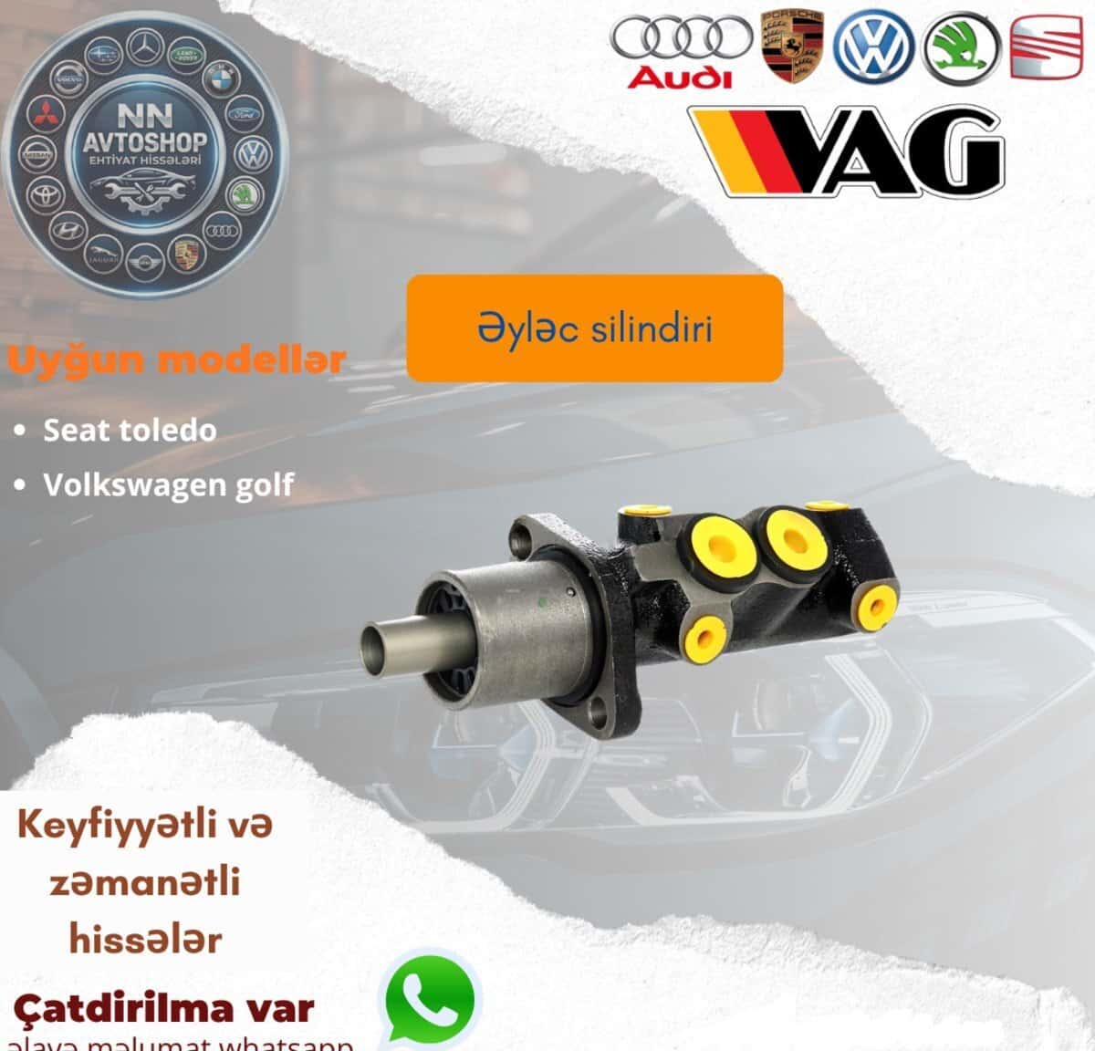 Əsas silindr Seat Toledo və Volkswagen Golf üçün - Tenderyard